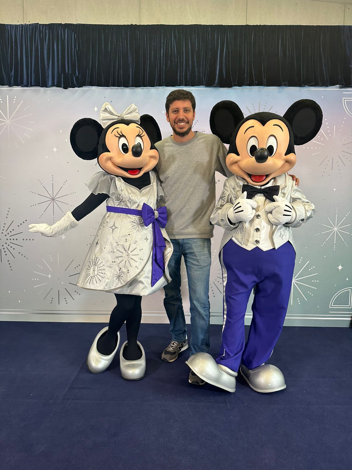 Tomás Montemagno con Mickey